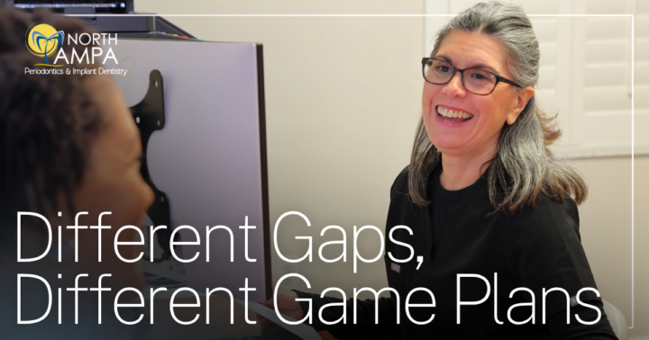 Different Gaps, Different Game Plans woman smiling at each other