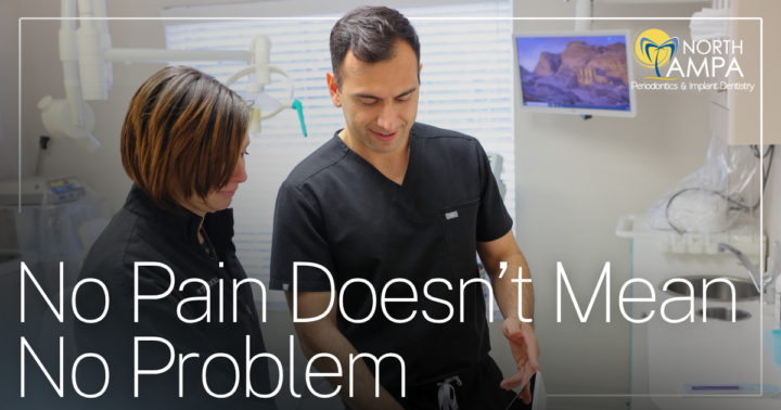 No Pain Doesn’t Mean No Problem man and woman talking